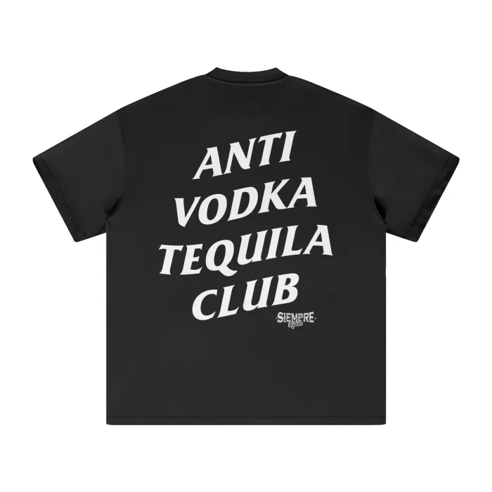 Anti Vodka Tequila Club FOG T Black Front Black back